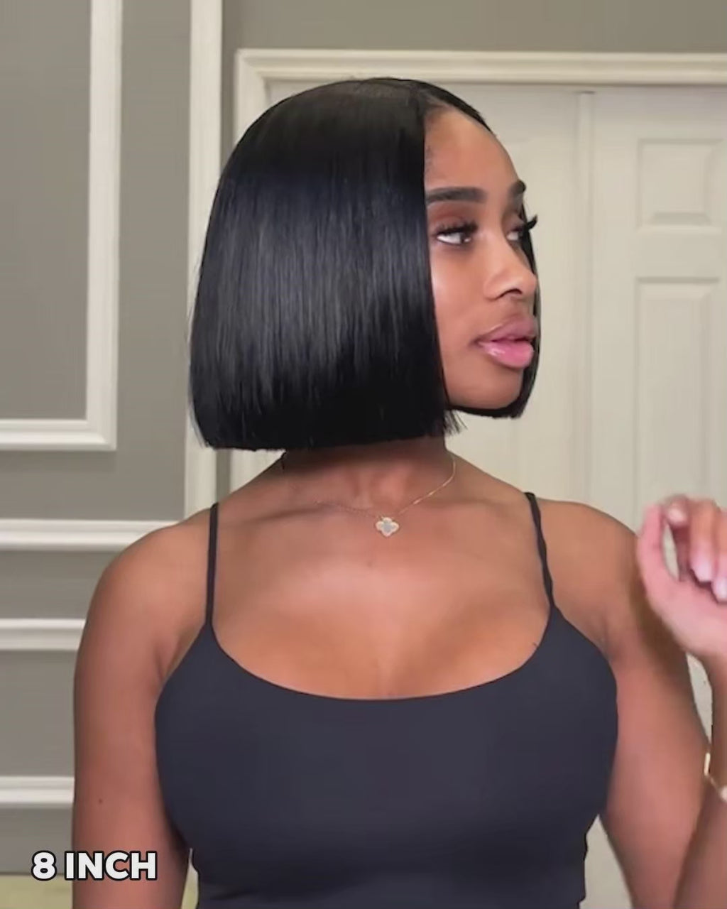 SDD Glueless Vietnam hair 2x6 Lace Closure Wig Silky Straight 100% Human Hair