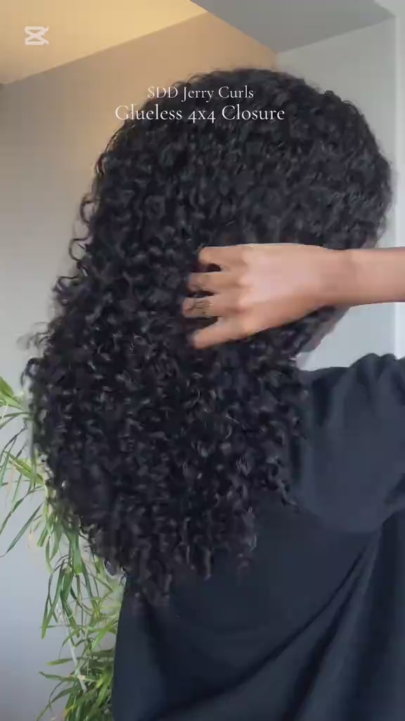 SDD Jerry Curly 13x4 Lace Frontal Wig Human Hair Flash Sale