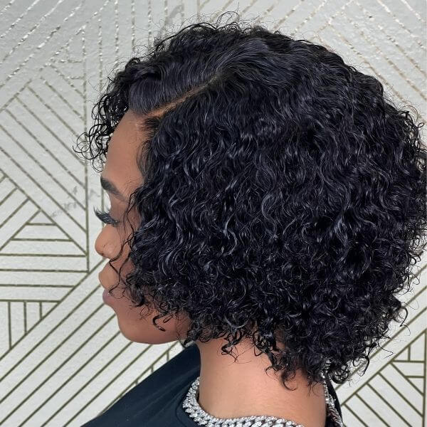 Worth I Luvmehair Deep Curly Wig Short Cut Undetectable Lace HD lace Wig Virgin Human Hair Wig