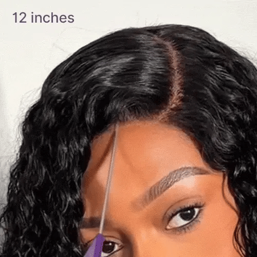 Glueless 4x4 water wave Bob Wig 100% Human Hair