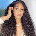 Outlet | Wet And Wavy | Water Wave 4x4 Closure Lace Glueless Mid Part Long Wig